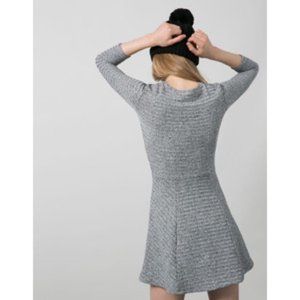 Bershka Dark Gray 3/4 Sleeve Dress Size L Petite.